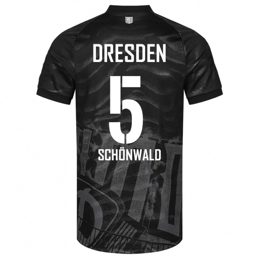 Danxen Mujer Camiseta Laurin Schönwald #5 Negro Gris 2ª Equipación 2025/26 La Camisa México