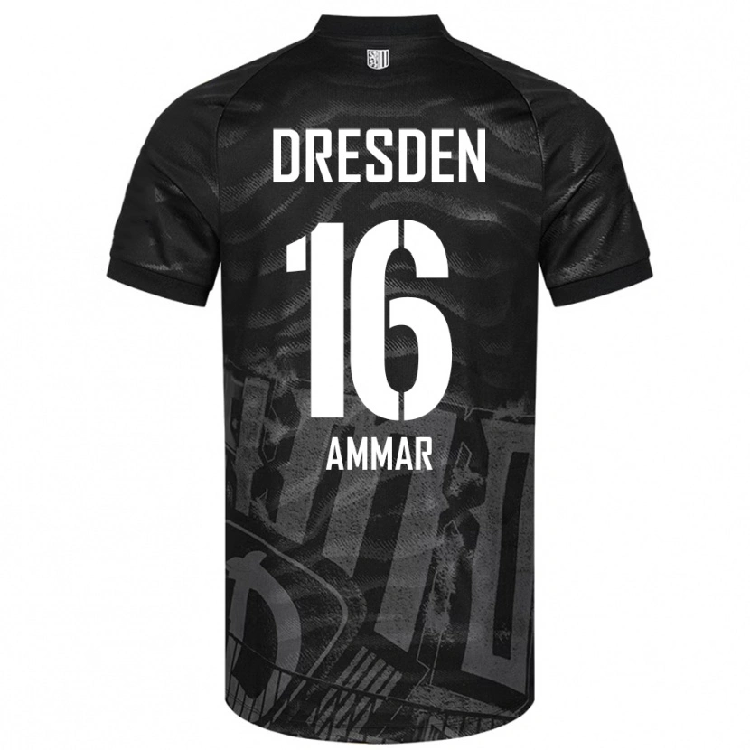 Danxen Mujer Camiseta Amer Ammar #16 Negro Gris 2ª Equipación 2025/26 La Camisa México