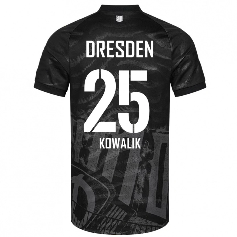 Danxen Mujer Camiseta Ignacy Kowalik #25 Negro Gris 2ª Equipación 2025/26 La Camisa México
