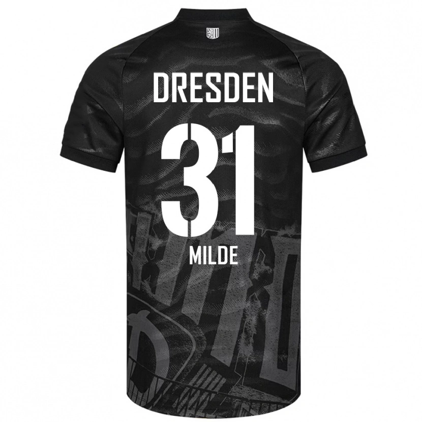 Danxen Mujer Camiseta Paul Milde #31 Negro Gris 2ª Equipación 2025/26 La Camisa México