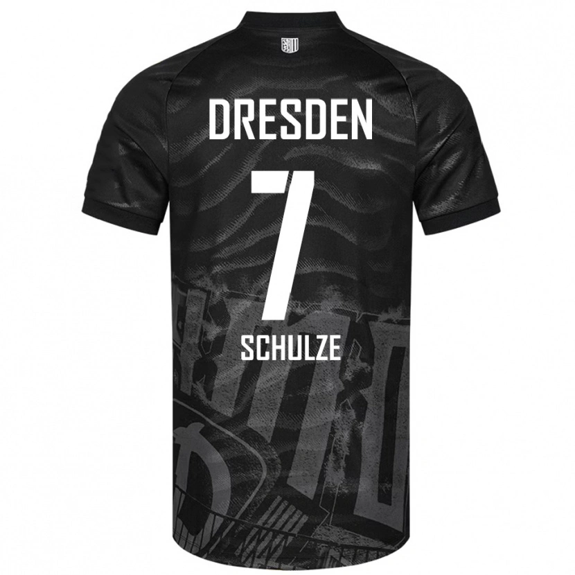 Danxen Mujer Camiseta Lennox Schulze #7 Negro Gris 2ª Equipación 2025/26 La Camisa México
