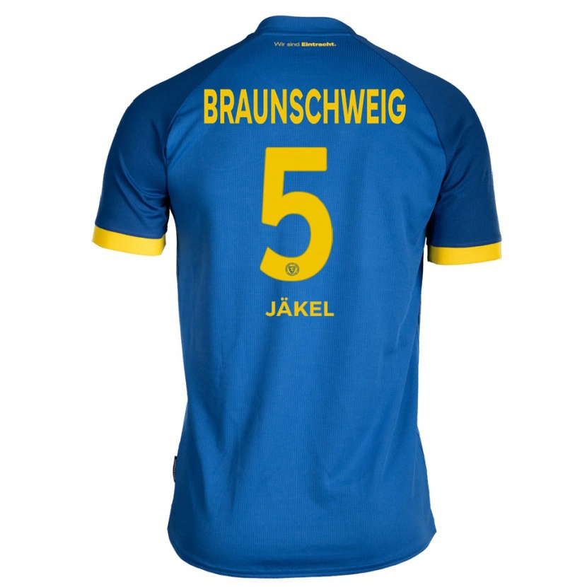 Danxen Mujer Camiseta Frederik Jäkel #5 Azul Real Amarillo 2ª Equipación 2025/26 La Camisa México