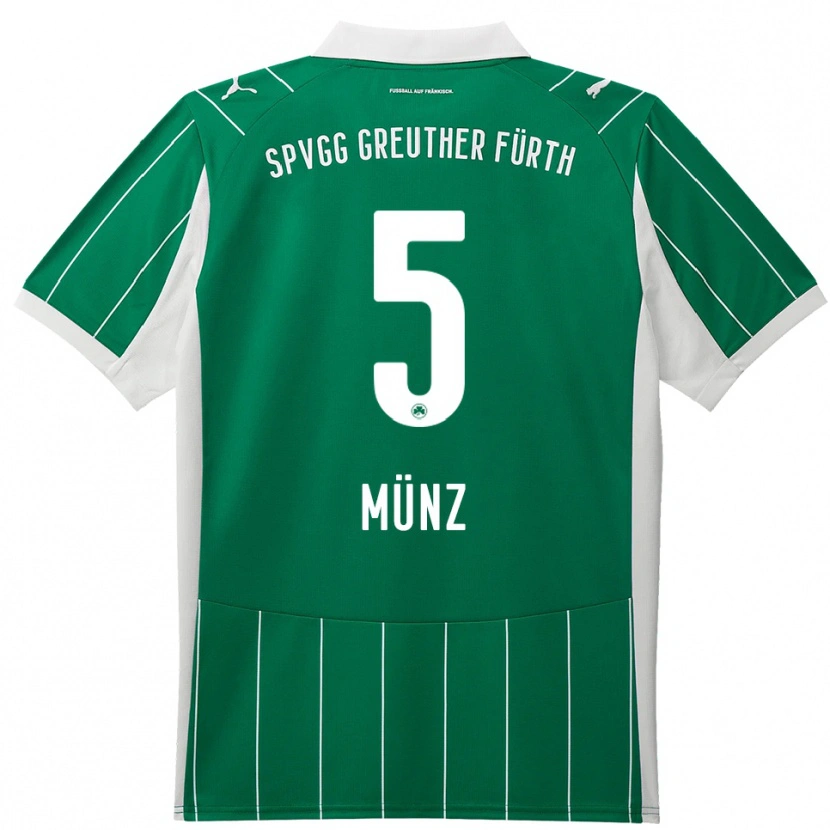 Danxen Mujer Camiseta Reno Münz #5 Verde Blanco 2ª Equipación 2025/26 La Camisa México