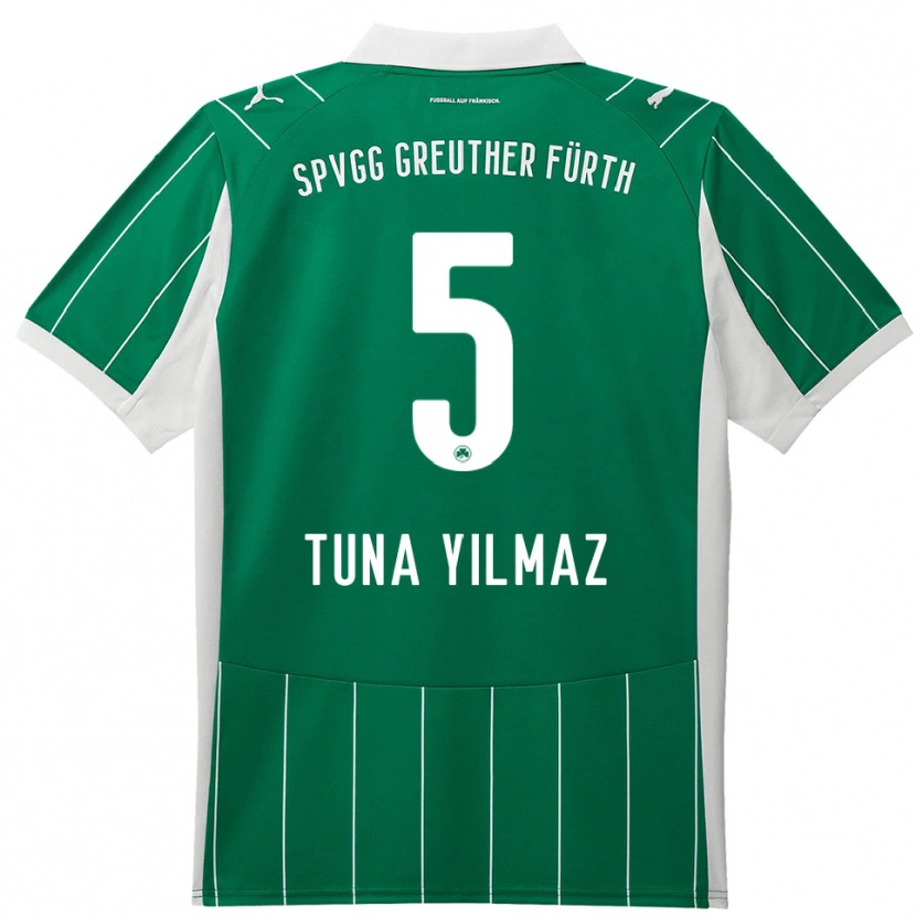 Danxen Mujer Camiseta Tuna Yilmaz #5 Verde Blanco 2ª Equipación 2025/26 La Camisa México