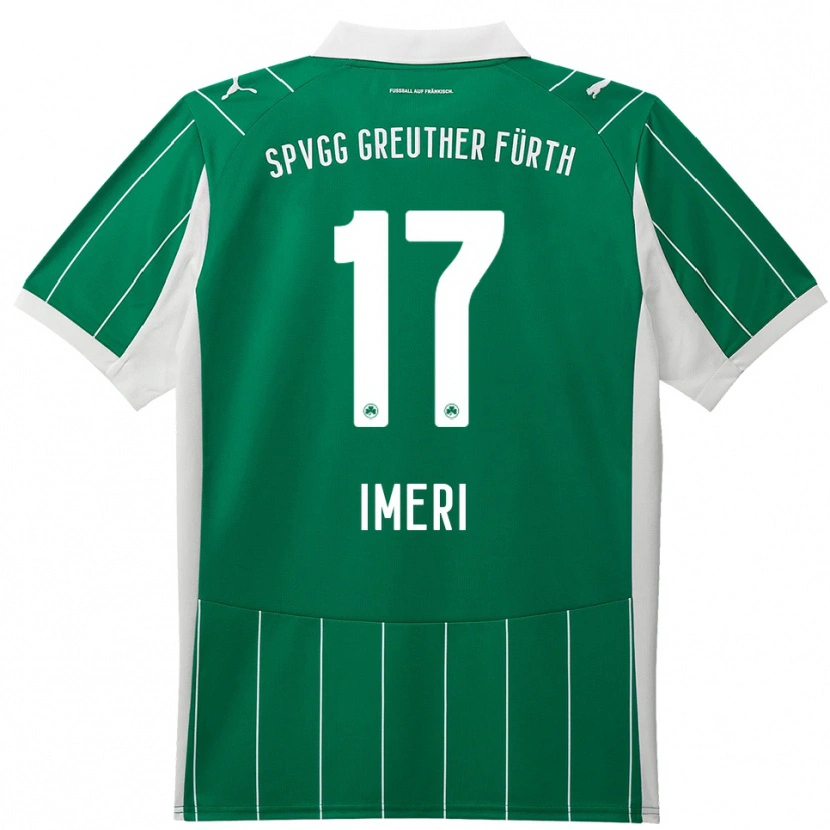 Danxen Mujer Camiseta Adem Imeri #17 Verde Blanco 2ª Equipación 2025/26 La Camisa México