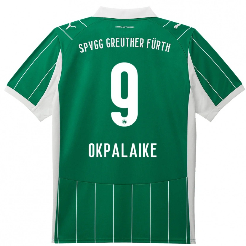 Danxen Mujer Camiseta Joshua Okpalaike #9 Verde Blanco 2ª Equipación 2025/26 La Camisa México