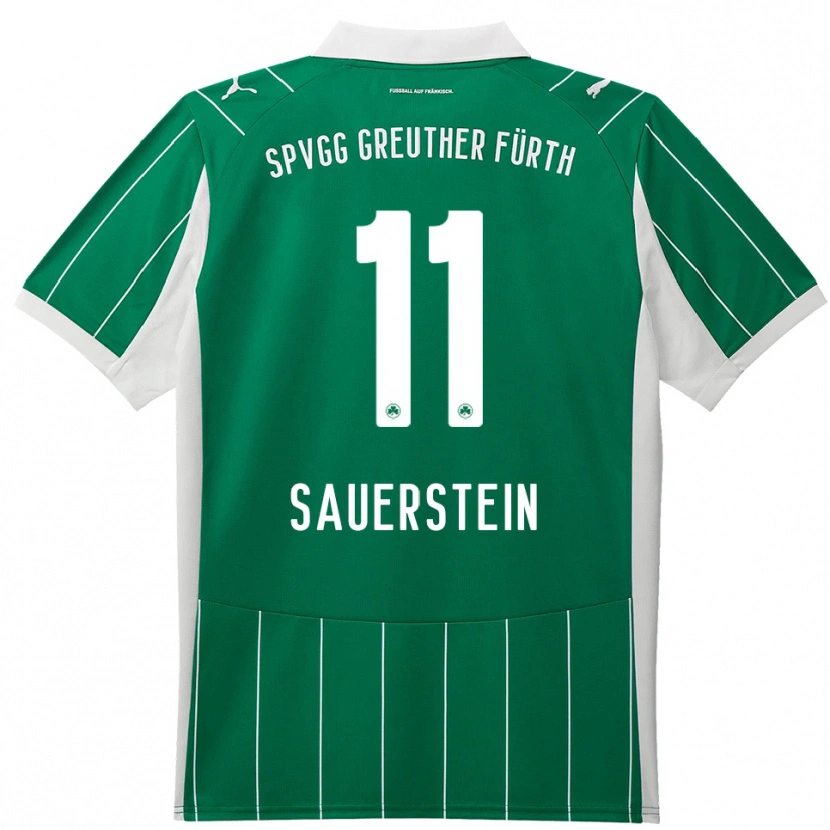 Danxen Mujer Camiseta Toni Sauerstein #11 Verde Blanco 2ª Equipación 2025/26 La Camisa México
