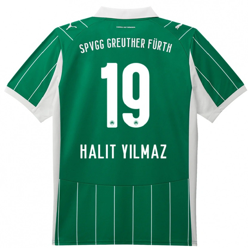 Danxen Mujer Camiseta Halit Yılmaz #19 Verde Blanco 2ª Equipación 2025/26 La Camisa México