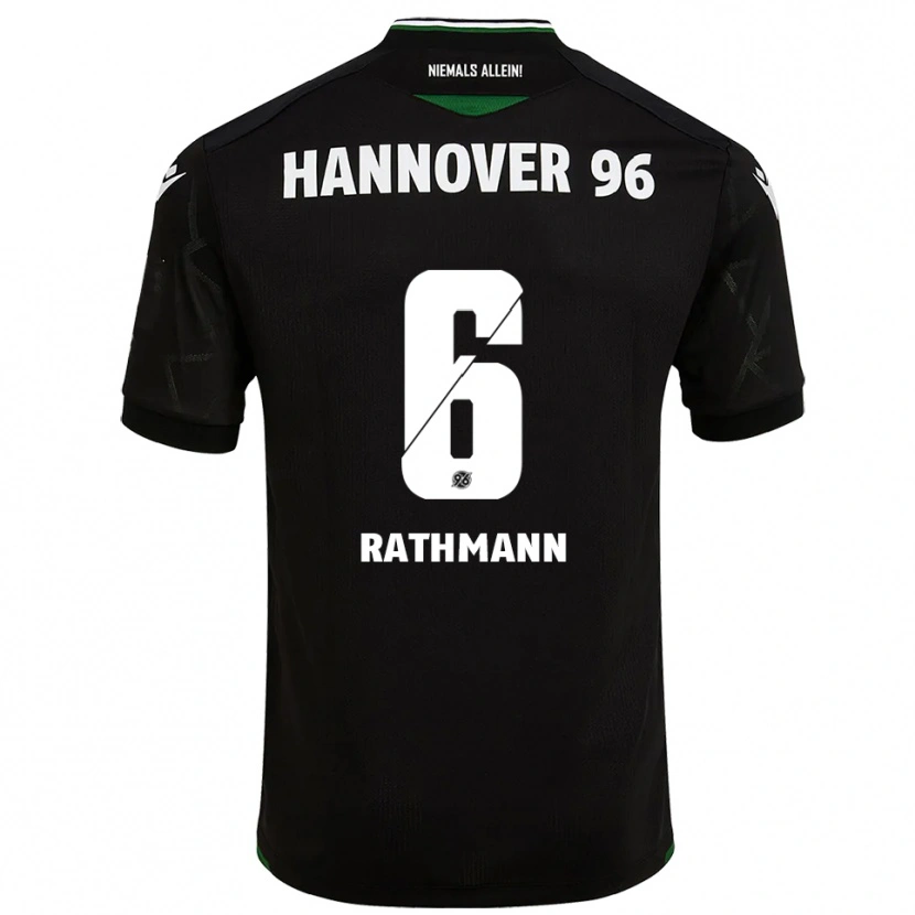 Danxen Mujer Camiseta Lena Rathmann #6 Negro Verde 2ª Equipación 2025/26 La Camisa México