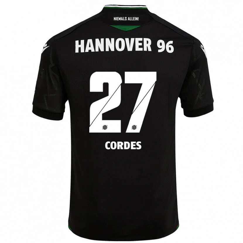 Danxen Mujer Camiseta Leticia Cordes #27 Negro Verde 2ª Equipación 2025/26 La Camisa México