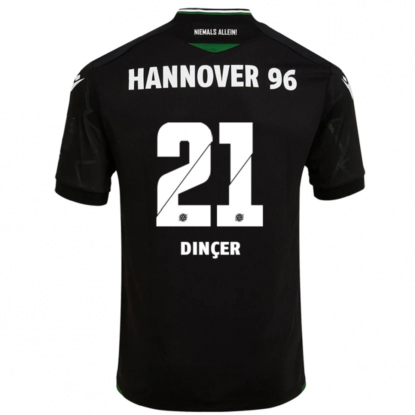 Danxen Mujer Camiseta Yasin Dinçer #21 Negro Verde 2ª Equipación 2025/26 La Camisa México