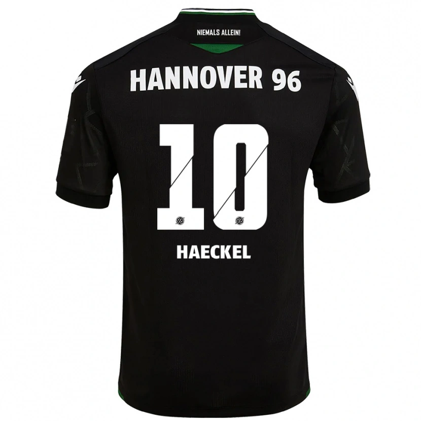 Danxen Mujer Camiseta Franziska Haeckel #10 Negro Verde 2ª Equipación 2025/26 La Camisa México