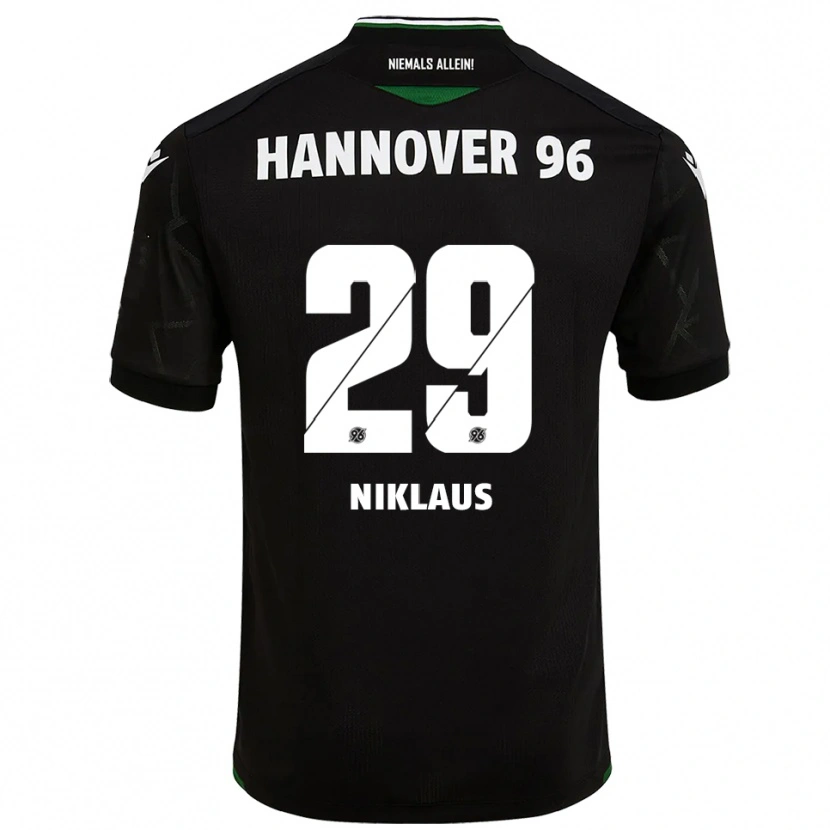 Danxen Mujer Camiseta Jeremie Niklaus #29 Negro Verde 2ª Equipación 2025/26 La Camisa México