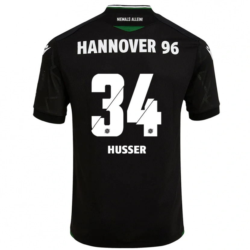 Danxen Mujer Camiseta Denis Husser #34 Negro Verde 2ª Equipación 2025/26 La Camisa México