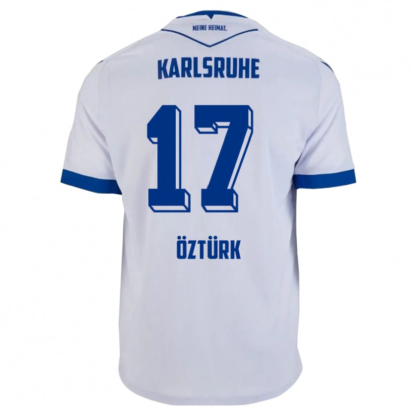 Danxen Mujer Camiseta Eren Öztürk #17 Blanco Azul 2ª Equipación 2025/26 La Camisa México