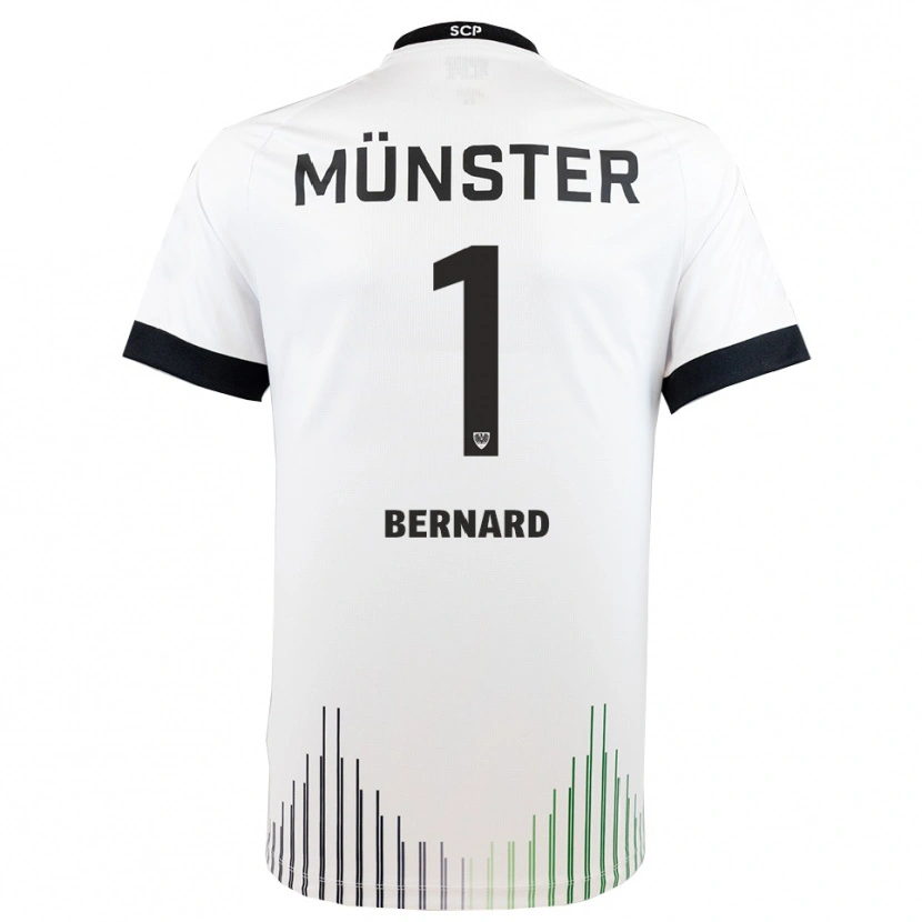 Danxen Mujer Camiseta Jan Bernard #1 Blanco Negro 2ª Equipación 2025/26 La Camisa México