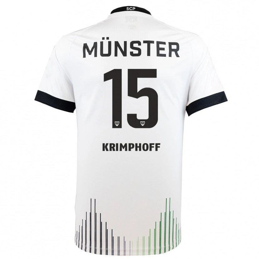 Danxen Mujer Camiseta Leo Krimphoff #15 Blanco Negro 2ª Equipación 2025/26 La Camisa México