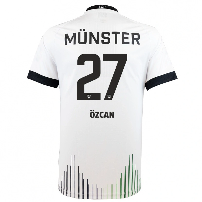 Danxen Mujer Camiseta Kenan Özcan #27 Blanco Negro 2ª Equipación 2025/26 La Camisa México