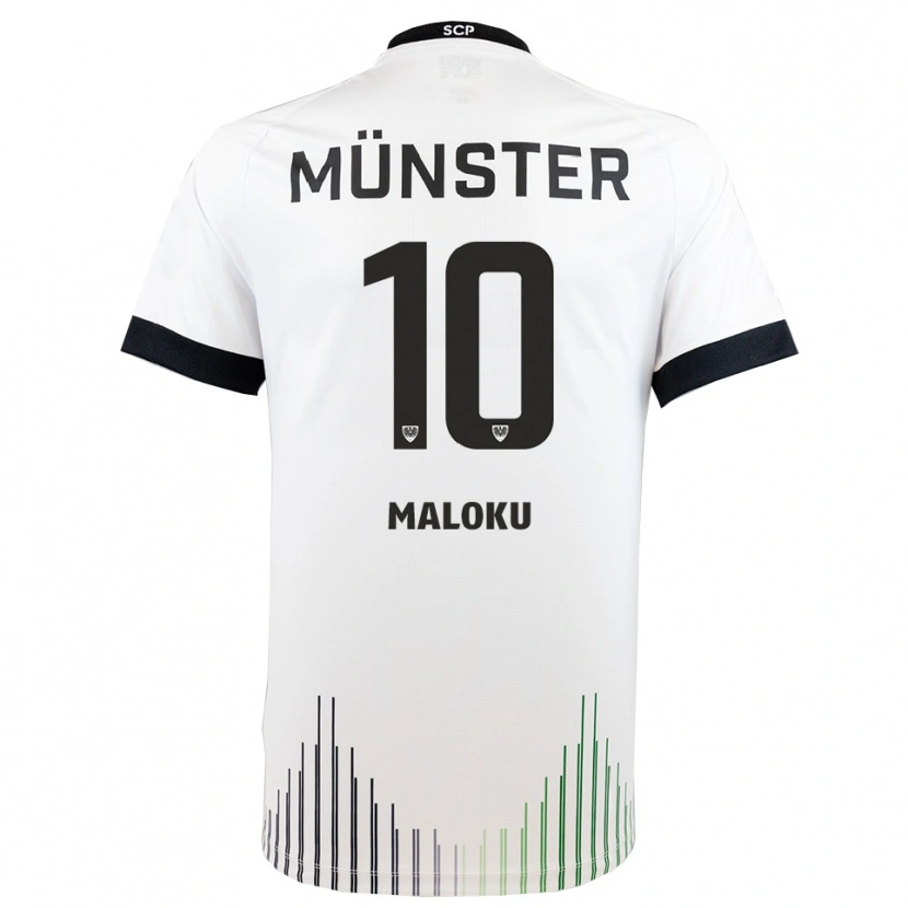 Danxen Mujer Camiseta Amar Maloku #10 Blanco Negro 2ª Equipación 2025/26 La Camisa México