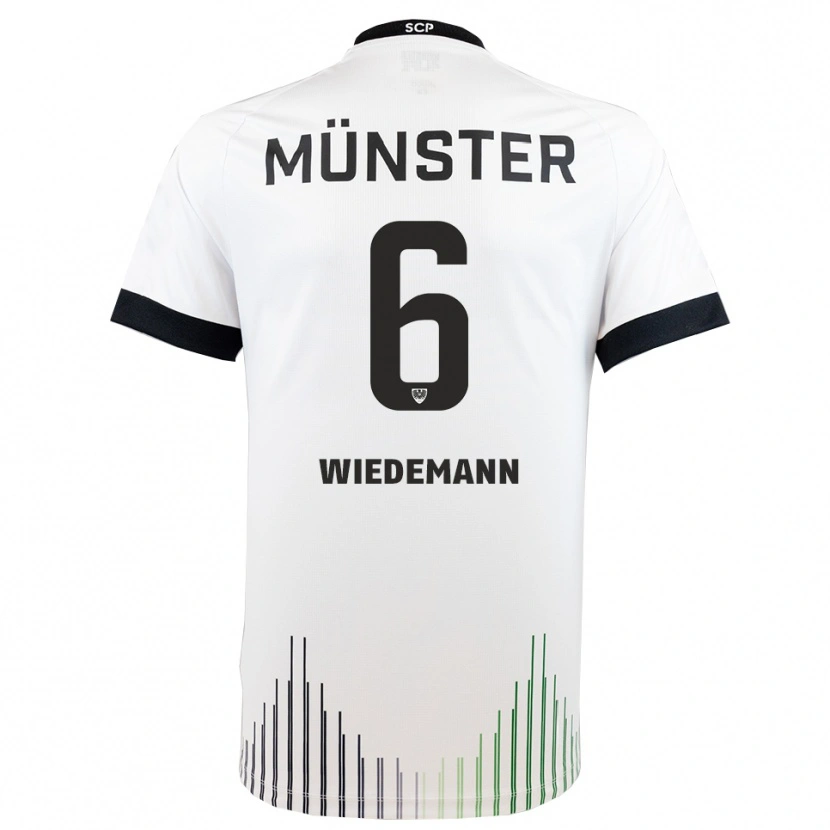 Danxen Mujer Camiseta Lino Wiedemann #6 Blanco Negro 2ª Equipación 2025/26 La Camisa México