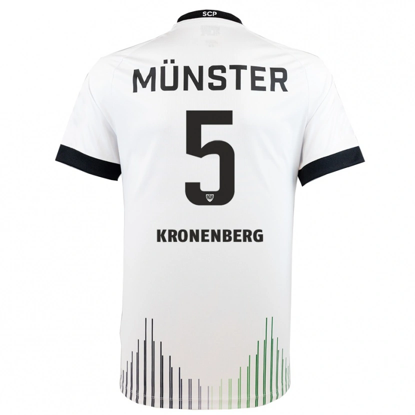Danxen Mujer Camiseta Ben Kronenberg #5 Blanco Negro 2ª Equipación 2025/26 La Camisa México