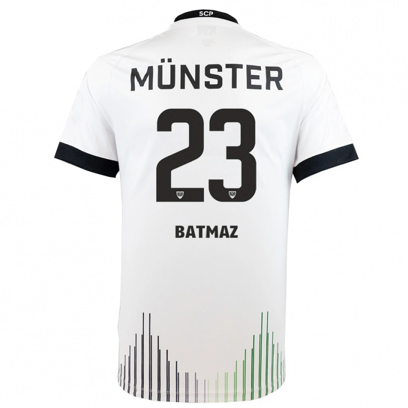Danxen Mujer Camiseta Malik Batmaz #23 Blanco Negro 2ª Equipación 2025/26 La Camisa México