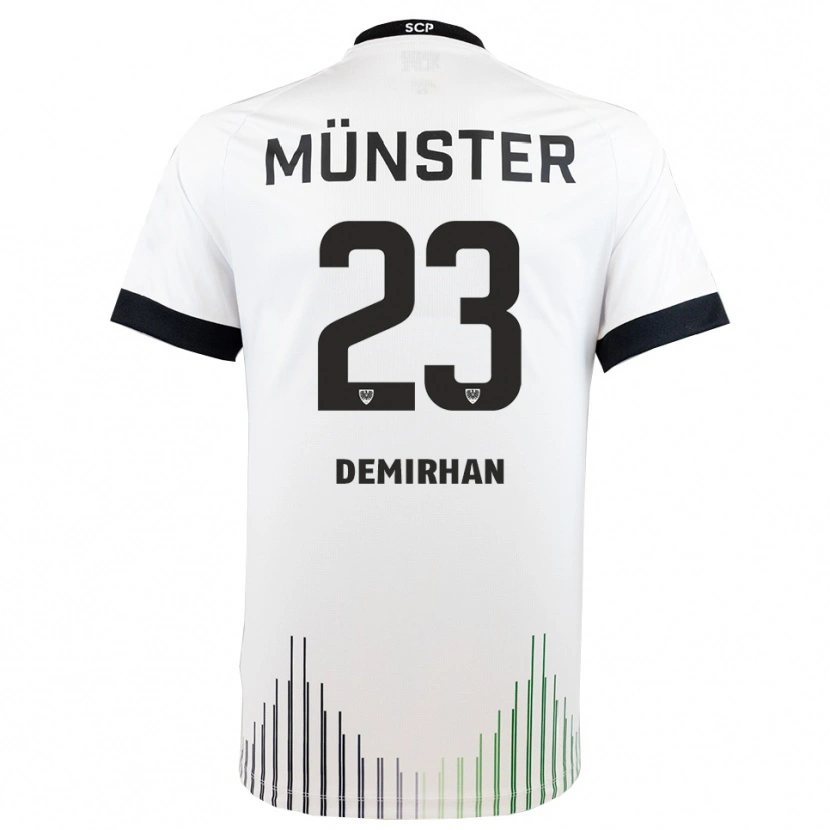 Danxen Mujer Camiseta Mikail Demirhan #23 Blanco Negro 2ª Equipación 2025/26 La Camisa México