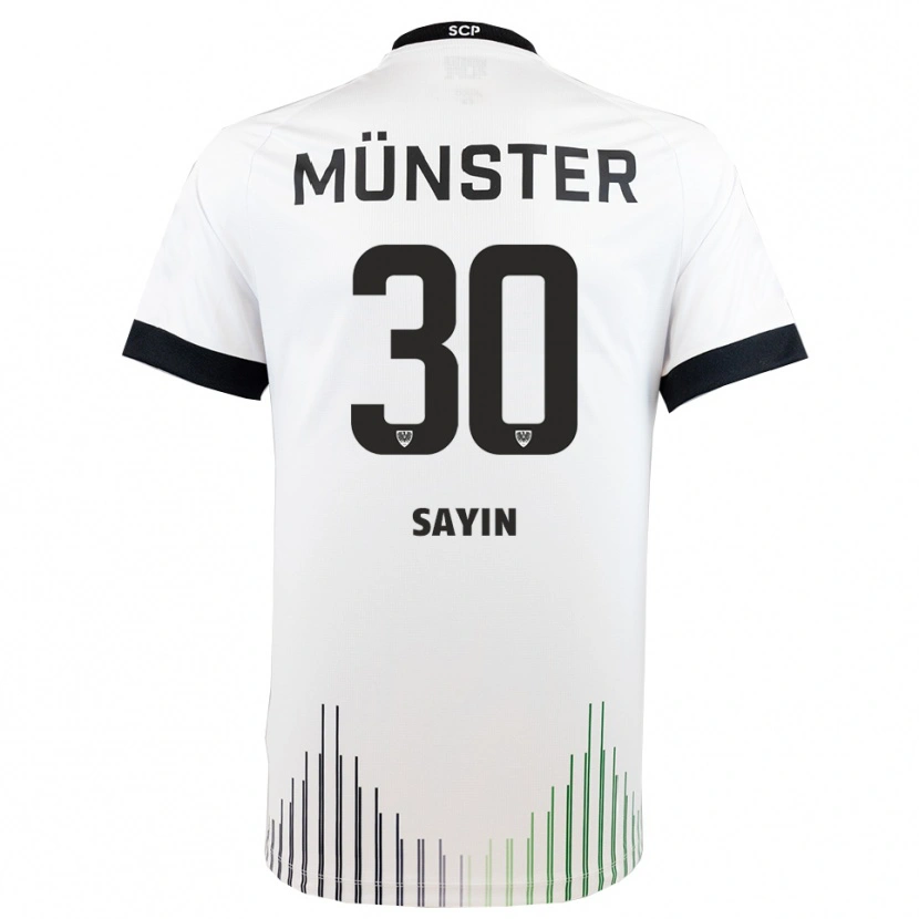 Danxen Mujer Camiseta Melih Sayin #30 Blanco Negro 2ª Equipación 2025/26 La Camisa México