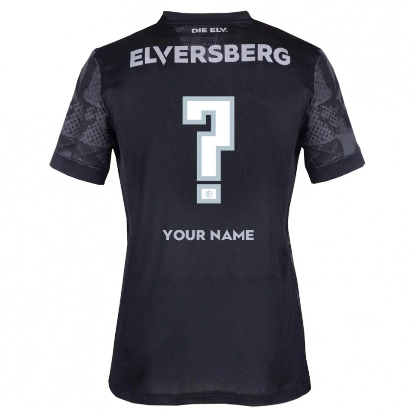 Danxen Mujer Camiseta Su Nombre #0 Negro Gris 2ª Equipación 2025/26 La Camisa México