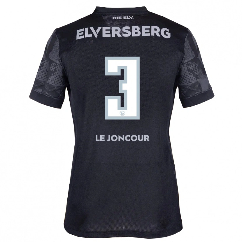 Danxen Mujer Camiseta Florian Le Joncour #3 Negro Gris 2ª Equipación 2025/26 La Camisa México
