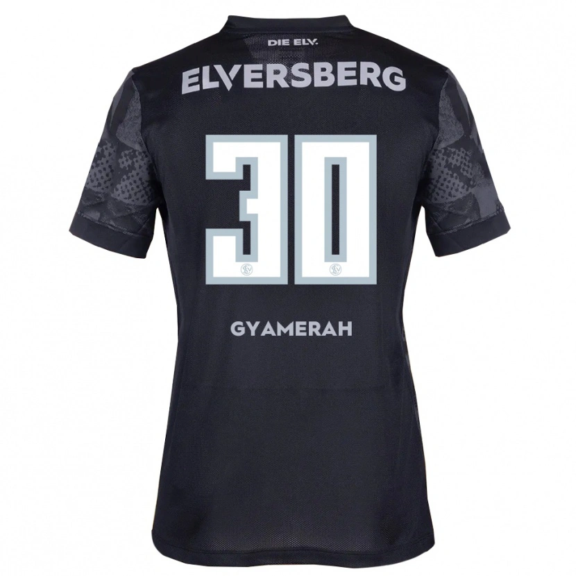 Danxen Mujer Camiseta Jan Gyamerah #30 Negro Gris 2ª Equipación 2025/26 La Camisa México