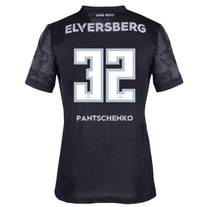 Danxen Mujer Camiseta Daniel Pantschenko #32 Negro Gris 2ª Equipación 2025/26 La Camisa México