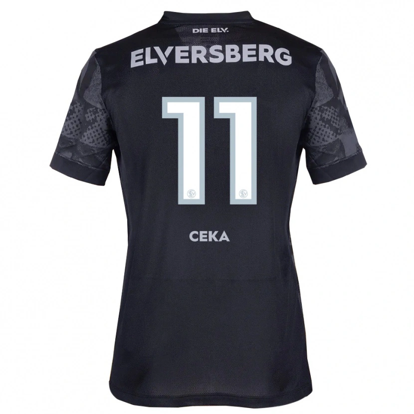 Danxen Mujer Camiseta Jason Ceka #11 Negro Gris 2ª Equipación 2025/26 La Camisa México