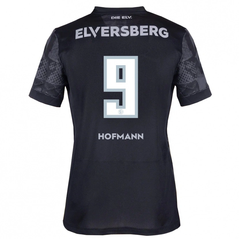 Danxen Mujer Camiseta Danny Hofmann #9 Negro Gris 2ª Equipación 2025/26 La Camisa México