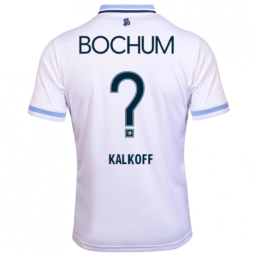 Danxen Mujer Camiseta Jona Kalkoff #0 Blanco Azul Cielo 2ª Equipación 2025/26 La Camisa México