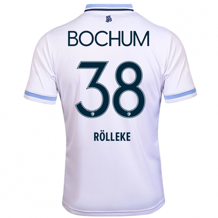 Danxen Mujer Camiseta Hugo Rölleke #38 Blanco Azul Cielo 2ª Equipación 2025/26 La Camisa México