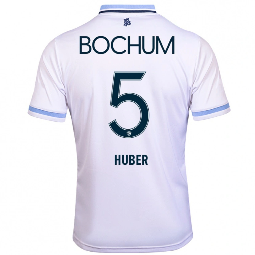 Danxen Mujer Camiseta Lilian Huber #5 Blanco Azul Cielo 2ª Equipación 2025/26 La Camisa México
