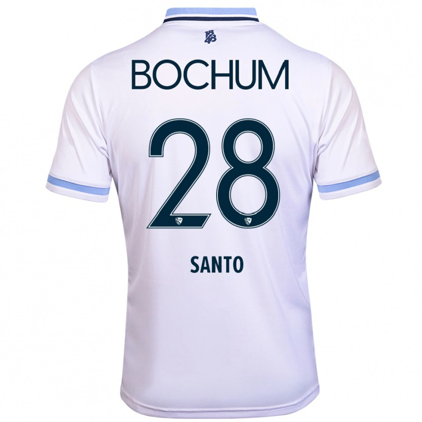 Danxen Mujer Camiseta Lumiere Santo #28 Blanco Azul Cielo 2ª Equipación 2025/26 La Camisa México