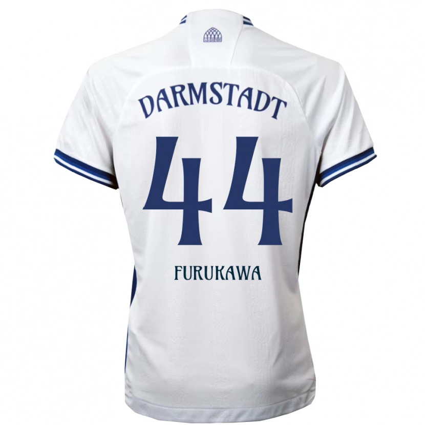 Danxen Mujer Camiseta Yosuke Furukawa #44 Blanco Azul 2ª Equipación 2025/26 La Camisa México