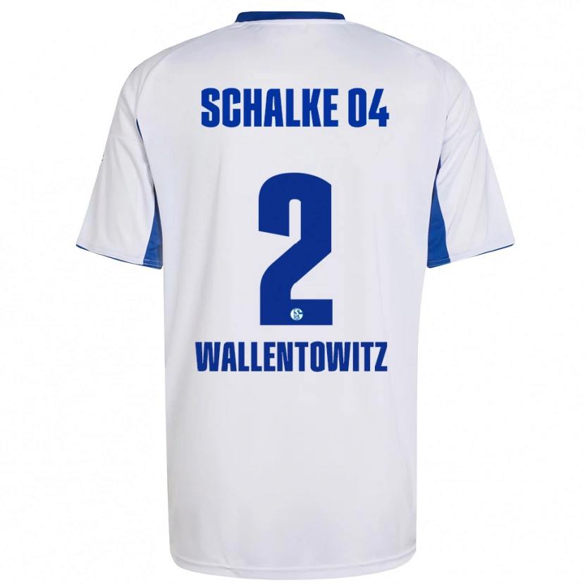 Danxen Mujer Camiseta Mika Wallentowitz #2 Blanco Azul 2ª Equipación 2025/26 La Camisa México