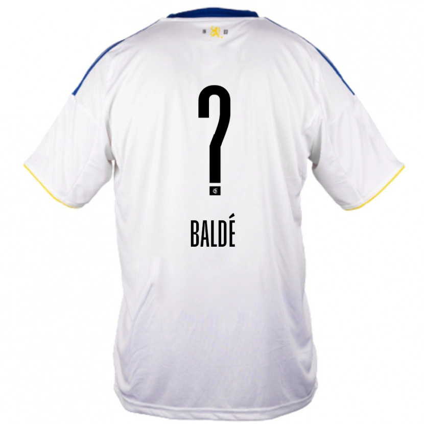 Danxen Mujer Camiseta Madi Baldé #0 Blanco Azul Amarillo 2ª Equipación 2025/26 La Camisa México