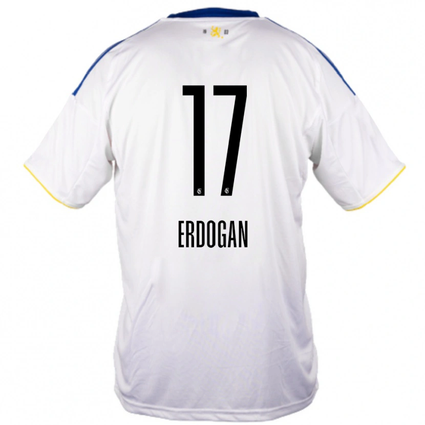 Danxen Mujer Camiseta Emirhan Erdogan #17 Blanco Azul Amarillo 2ª Equipación 2025/26 La Camisa México