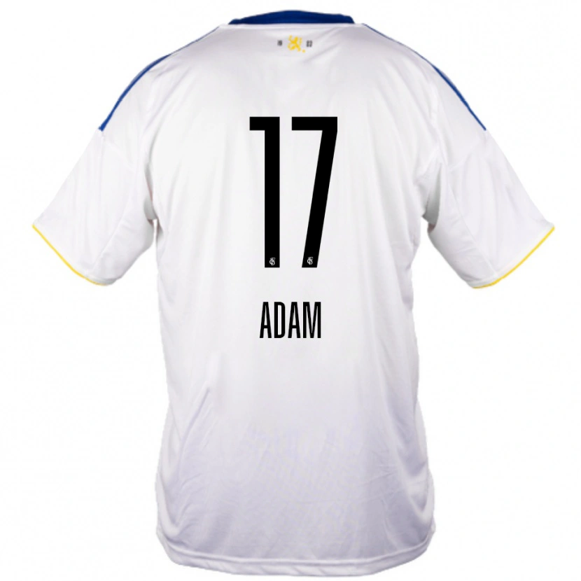 Danxen Mujer Camiseta Maximilian Adam #17 Blanco Azul Amarillo 2ª Equipación 2025/26 La Camisa México