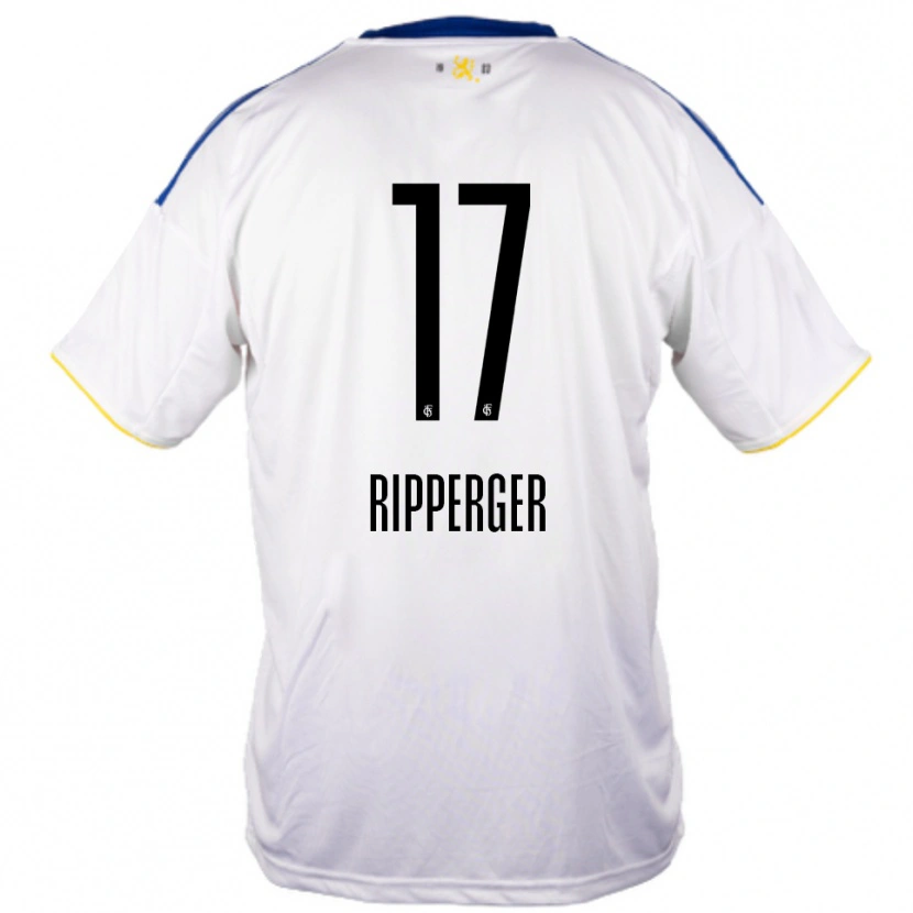 Danxen Mujer Camiseta Lena Ripperger #17 Blanco Azul Amarillo 2ª Equipación 2025/26 La Camisa México