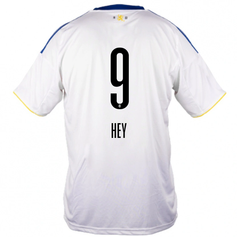 Danxen Mujer Camiseta Janis Hey #9 Blanco Azul Amarillo 2ª Equipación 2025/26 La Camisa México