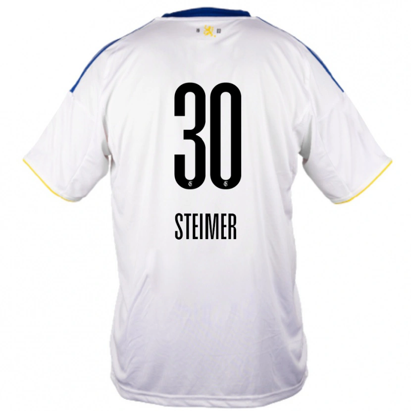 Danxen Mujer Camiseta Marie Steimer #30 Blanco Azul Amarillo 2ª Equipación 2025/26 La Camisa México