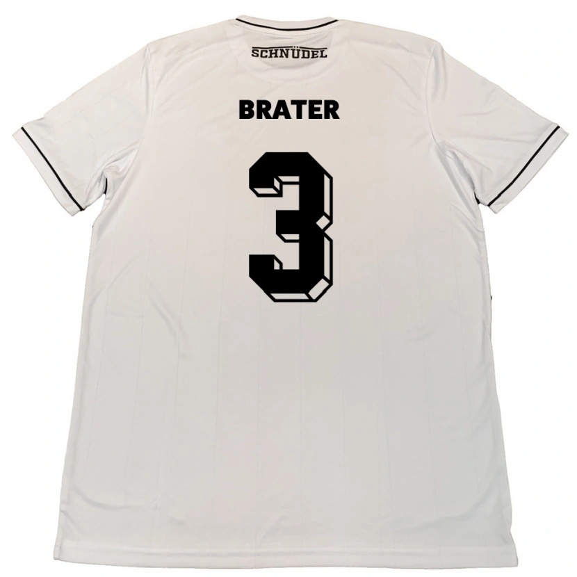 Danxen Mujer Camiseta Janis Brater #3 Blanco Negro 2ª Equipación 2025/26 La Camisa México