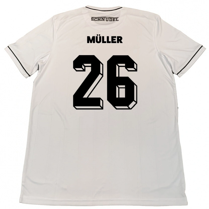 Danxen Mujer Camiseta Maro Müller #26 Blanco Negro 2ª Equipación 2025/26 La Camisa México