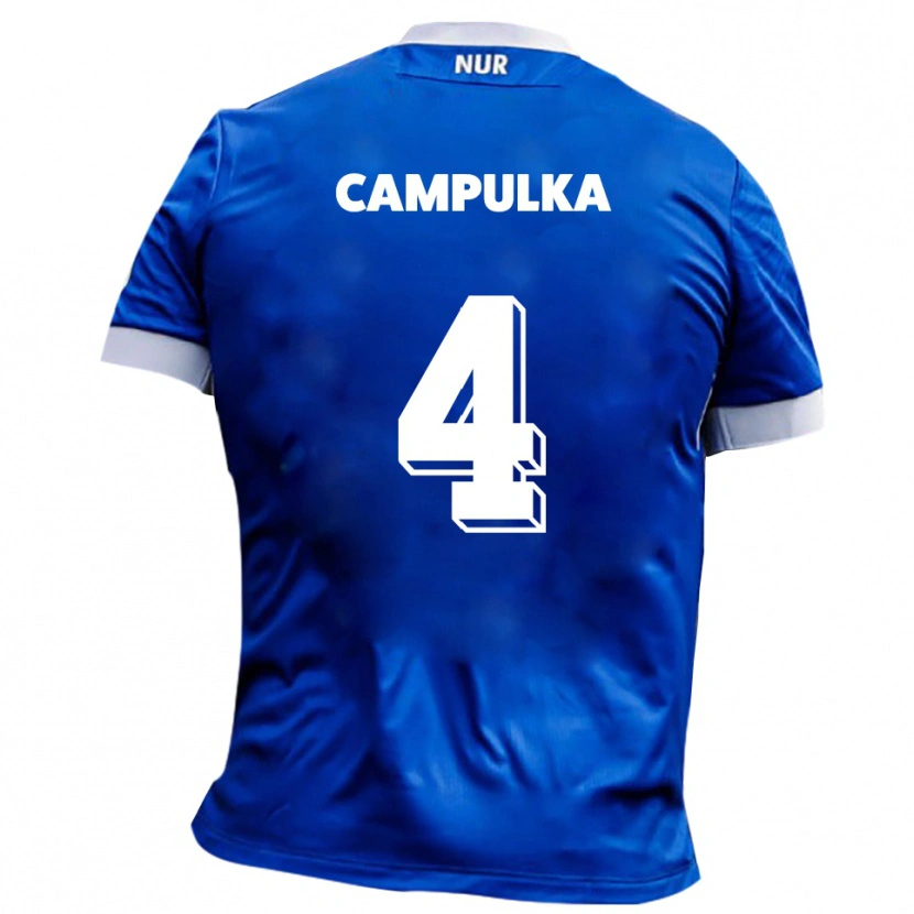 Danxen Mujer Camiseta Tim Campulka #4 Azul Blanco 2ª Equipación 2025/26 La Camisa México