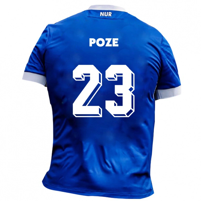 Danxen Mujer Camiseta Paulas Poze #23 Azul Blanco 2ª Equipación 2025/26 La Camisa México